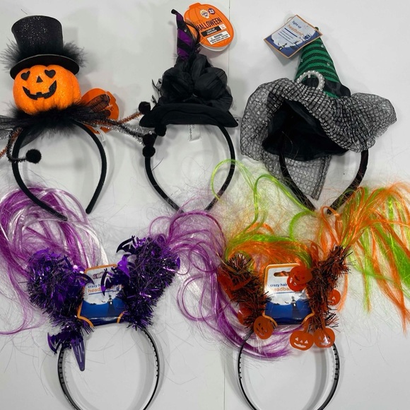 🎃 NWT Bundle – 10+ Halloween Headbands, Accessories & Glow Sticks - Picture 2 of 5